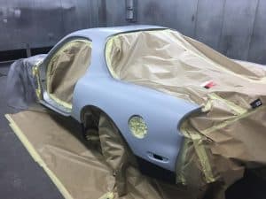 Mazda RX7 (Silver) Faded Car Paintwork Repaint