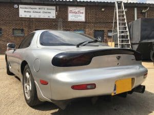 Mazda RX7 (Silver Full Car Body Paint Restoration